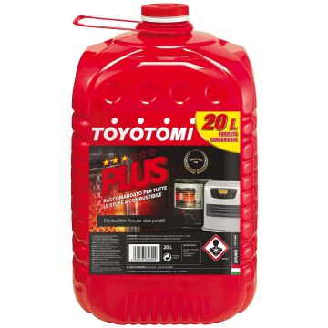 Toyotomi Plus bidon de 20 litres - Combustible inodore pour poêles Zibro Toyotomi Rouge