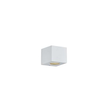Applique LED extérieure Cordoba, cube blanc avec diffuseurs interchangeables L.10cm Trio Blanc