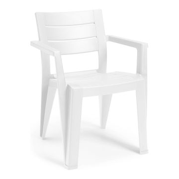 Julie - Jeu de 2 chaises de jardin en résine No Brand Blanc