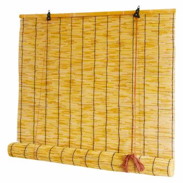 Ventana - Store enrouleur Bambou 150x300cm No Brand Jaune