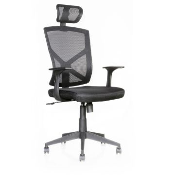 Mody - Chaise de bureau en polyester et nylon avec accoudoirs et appuie-tête Casa Collection 