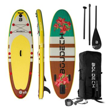 Stand Up Paddle Board All Round - Planche De Sup Gonflable Da 275X80X15 Cm Boudech Polly//Jungle