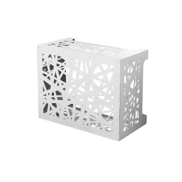 Artist - Couverture décoratif de climatisation en aluminium 86x44xH68 cm, couleur blanche Divina Home Blanc