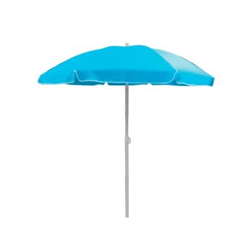 Solero - Parasol de plage inclinable avec étui, couleur céleste No Brand Céleste
